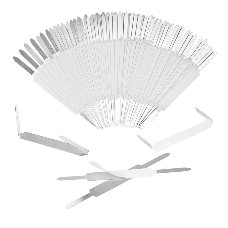 QYH Self-Adhesive Prong Paper Fasteners 1 inch Capacity, 130 Fasteners/Box - Image 1